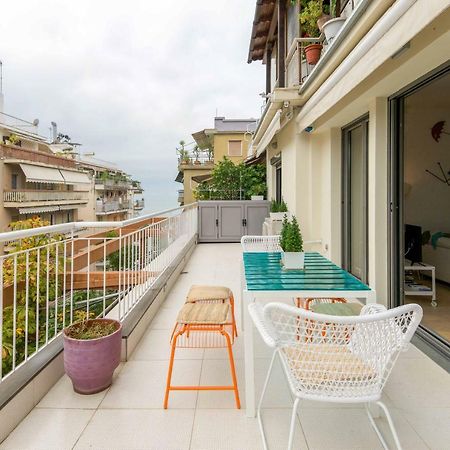 Stylish 3-Bedroom Apartment & Terrace Thessaloniki Exterior photo